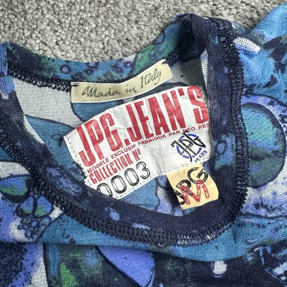 Vintage JPG Jean Paul Gaultier Mesh Bacteria SS 2001 Top Womens M Medium Tank - Picture 9 of 15